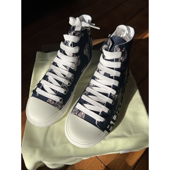 Burberry Kid's Thomas Bear High-Top Sneakers 11.5 NIB - Picture 2 of 10